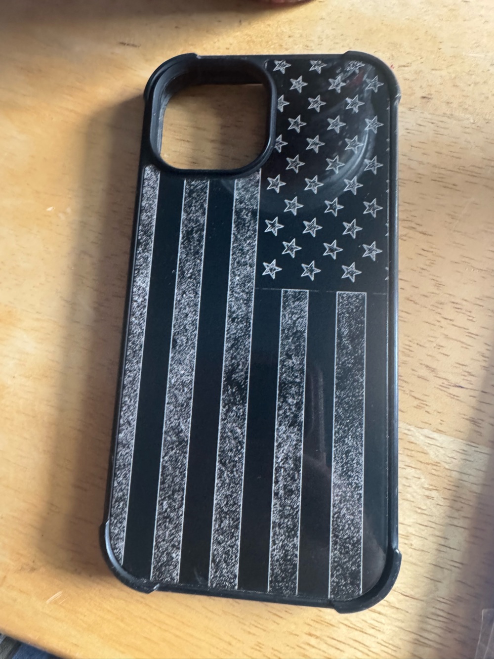 Black American Flag Phone Case - Unbranded